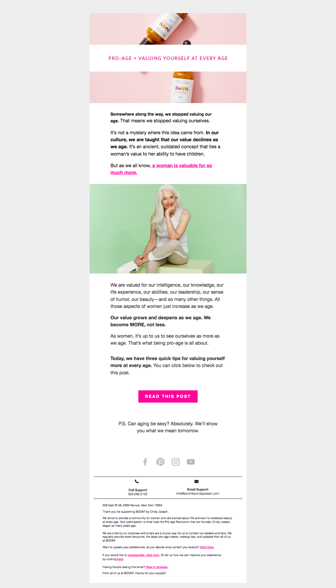 Upsell email five screenshot