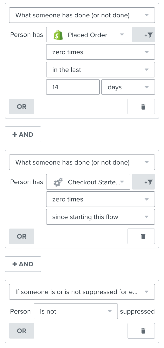 Browse abandon supporting automation screenshot