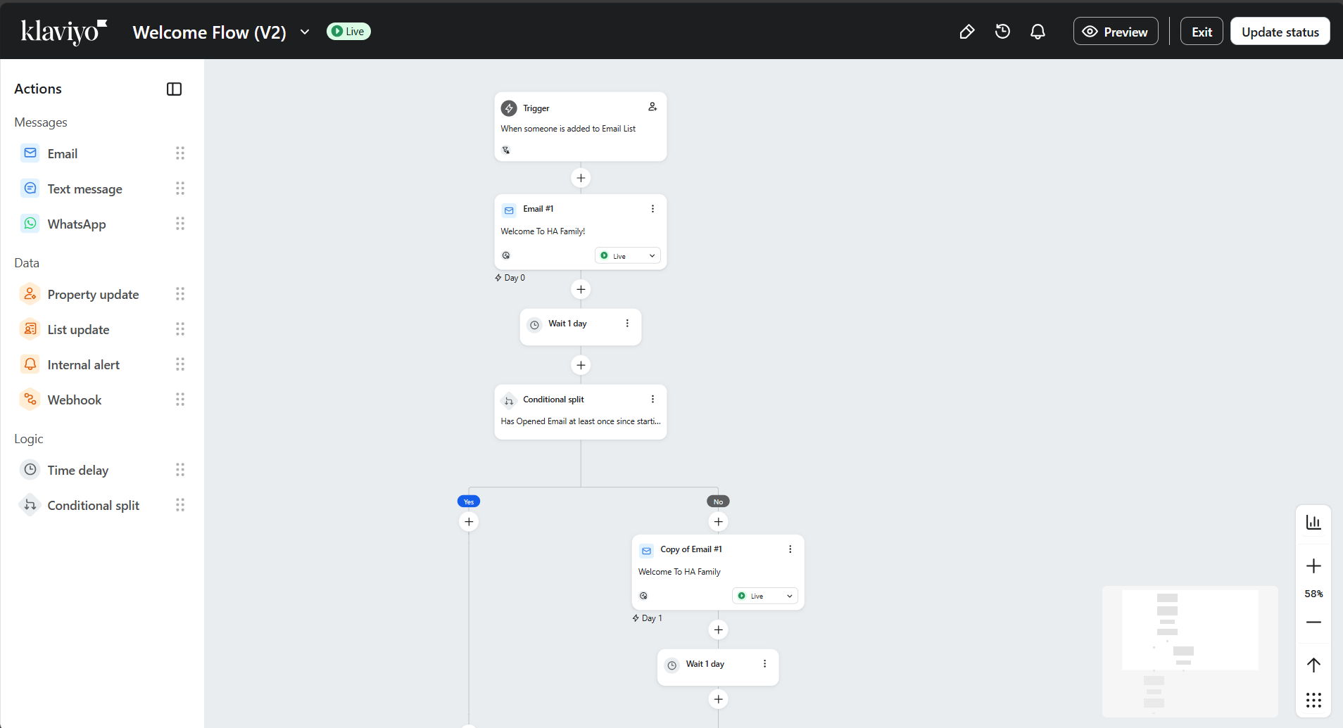 Welcome flow two preview