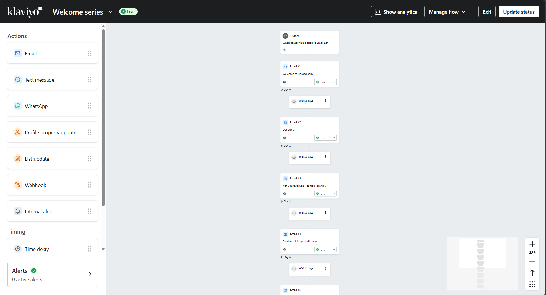 Welcome flow preview