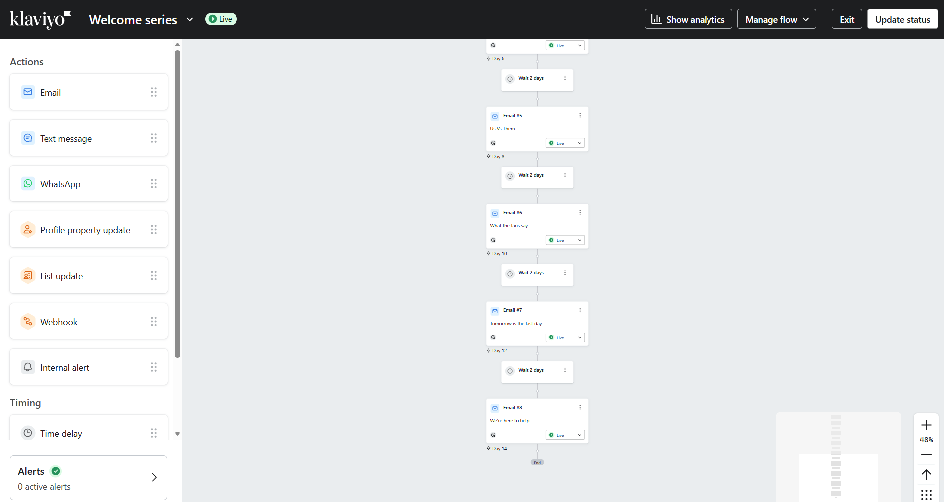 Welcome flow preview